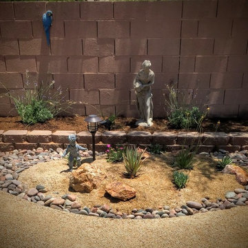 Small Yard conversion with Path and Low Water use Plantings