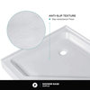 Neo Angle Corner Acrylic Shower Base, Non-Slip/Textured, 42x42