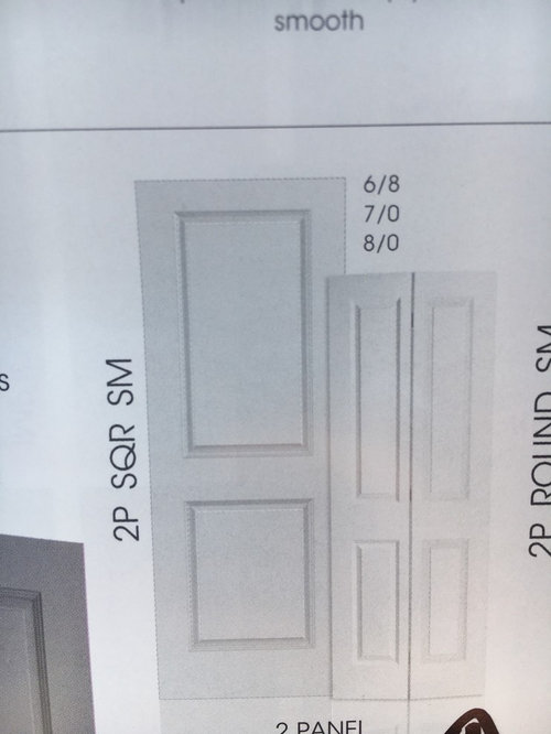 2 Panel Raised Interior Doors Vs Flat Panel