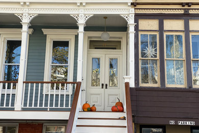 Inspiration for a timeless entryway remodel in New York
