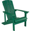 Charlestown All-Weather Adirondack Chair, Faux Wood, Green