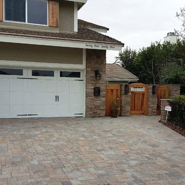 Paver driveway and patio for Westlake Village Remodel