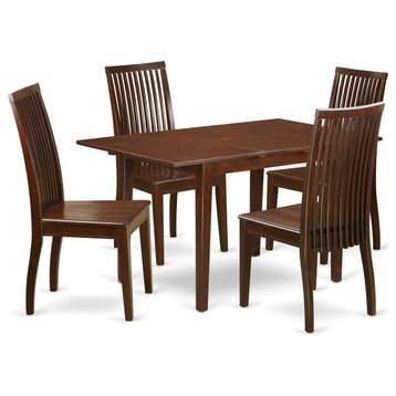 5-Piece Dinette Set - Kitchen Dinette Table And 4 Kitchen Chairs
