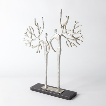Branch Man and Woman, Silver Leaf