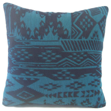 Aztec Blue Pillow, 18"x18"