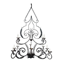 CH-224 Hand Forged Iron Chandelier Design - Chandeliers