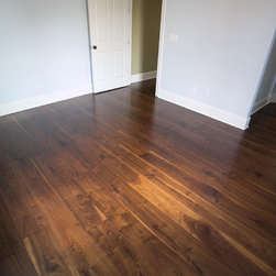 8" Site Finished Character Grade Black Walnut Plank Flooring - Hardwood Flooring