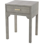 Elk Home - Sands Point Accent Side Table With Drawer - When eclectic becomes too fabulous, it's given another name: Exquisite. Introducing the Sands Point Series Side Table: Sensually pleasing granular texturing evocative of authentic Shagreen-applied furniture. Hints of glamorous Contemporarystyling. Imagine this one decked out with a vintage telephone and a jet black lava lamp.