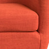 GDF Studio Chicago Pepper Colored Club Chair, Muted Orange