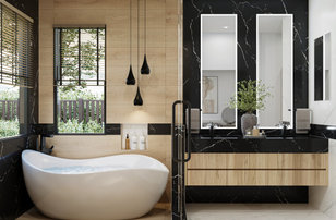 Example of a bathroom design in Charlotte