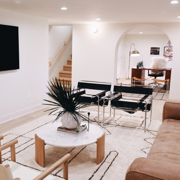 Contemporary Kansas City Basement Finish