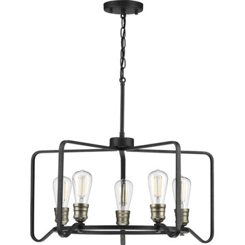 Foster 5 Light Chandelier in Gilded Iron (P400153-071)