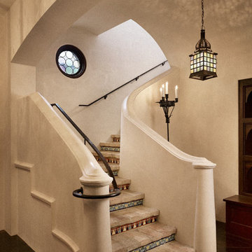 Rear Steps from Garage Entrance to Kitchen Above