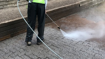 Pressure Washing Brick Driveway