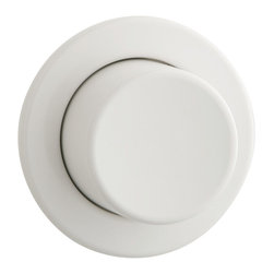 Geberit Alpine White Single Flush Pneumatics Flush Plate - Bathroom Fixtures