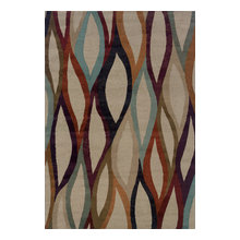 Den Rug for Bright Pillows and Beachy Wall Color
