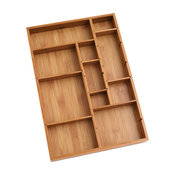 Bamboo Adjustable Drawer Organizer