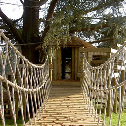 Rope Bridges for treehouses by Treehouse Life - Garden Playhouses