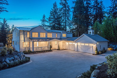 Farmhouse exterior home photo in Seattle