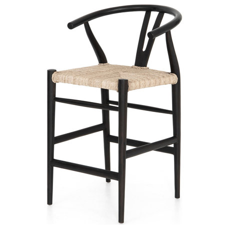 Muestra Counter Stool, Black Teak