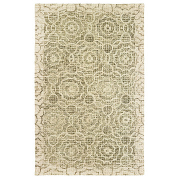 Oriental Weavers Tallavera Green/ Ivory Geometric Indoor Area Rug 8'X10'