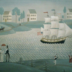 American Folk Art style mural - Products
