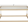 Contemporary Gold Metal Coffee Table 56933