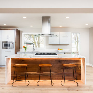 Modern Custom Wood Kitchen Remodel