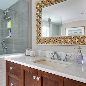 Quartz Reflections Caesarstone Master Bath