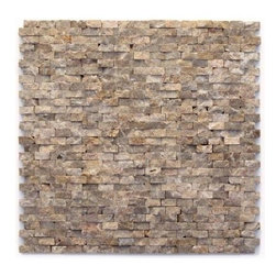 Solistone - Marble Tile: Modern Opera 12 in. x 12 in. Marble Natural Stone Mosaic Wall Tile - Wall And Floor Tile