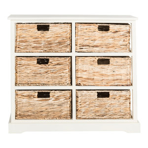 Safavieh Vedette 5 Wicker Basket Storage Tower Tropical
