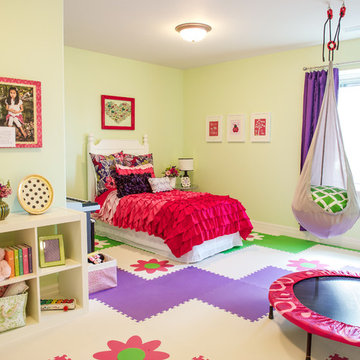 Flower Themed Girls Bedroom