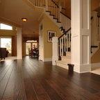 Chevron hardwood floor