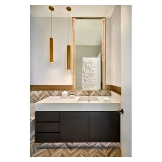 Ebony and Ivory - Powder Room - Modern - Powder Room - Phoenix - by ...