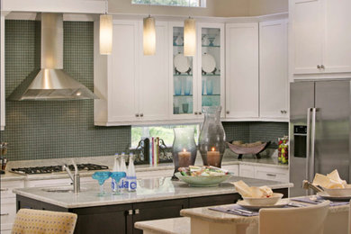 Inspiration for a transitional kitchen remodel in Miami