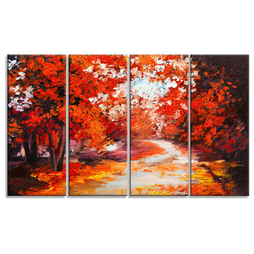 "Forest in the Fall" Landscape Canvas Artwork