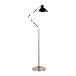 "Charlton" Swing-Arm Floor Lamp - Floor Lamps