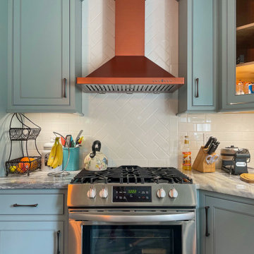 Tranquil Blue Inset Shaker Kitchen