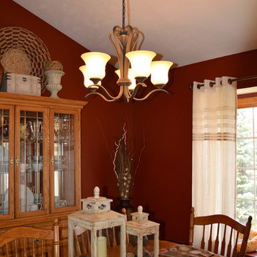 Rust Red Dining Room