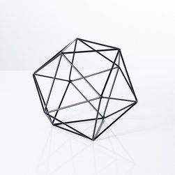 Polygon Iron Frame Decor Ball - Small - Decorative Objects And Figurines