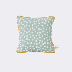 Dots Cushion - Dusty Blue - Decorative Pillows