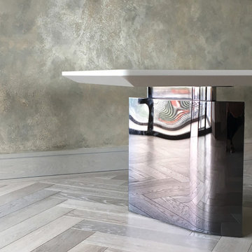 TAILORED DINING TABLE to Sophisticated Luxury - NEW BUILD MARYLEBONE PENTHOUSE