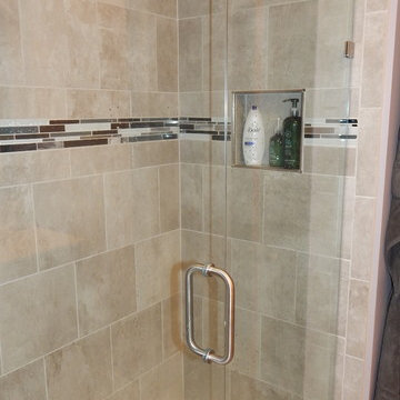 Double Bathroom Remodel with custom shower