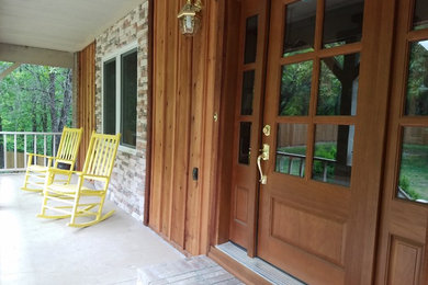 Inspiration for a large one-story house exterior remodel in Other