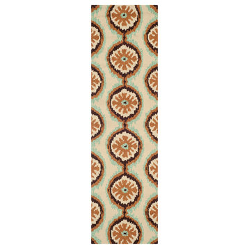 Safavieh Four Seasons Collection FRS486 Rug, Beige/Green, 2'3"x8'