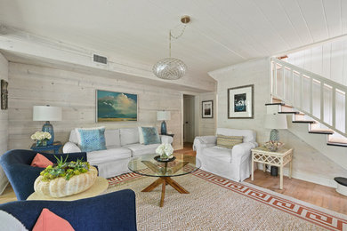 Living room - coastal living room idea in Jacksonville