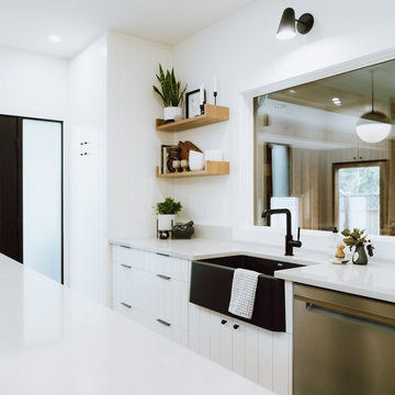 Inviting Scandinavian kitchen with versatile neutrals
