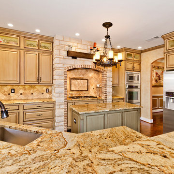 Custom Arched Stonework Architecture
