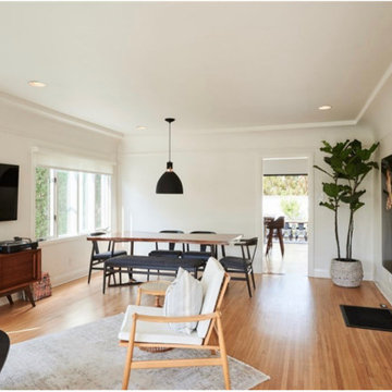 Minimalist Hermosa Beach Interior Remodel with Mid-Century Modern Touches