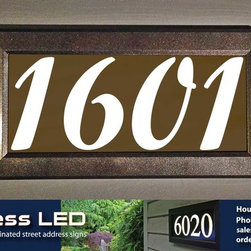 Address LED - illuminated house numbers - House Numbers
